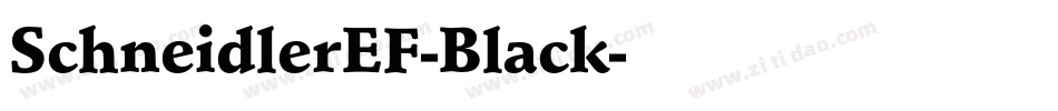 SchneidlerEF-Black字体转换