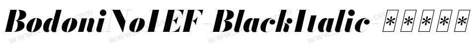 BodoniNo1EF-BlackItalic字体转换