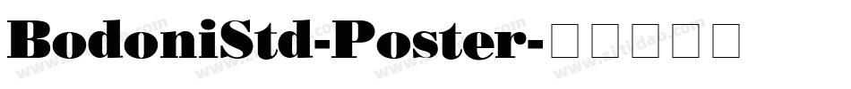 BodoniStd-Poster字体转换