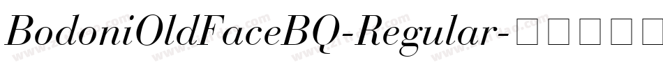 BodoniOldFaceBQ-Regular字体转换