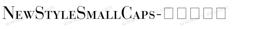 NewStyleSmallCaps字体转换