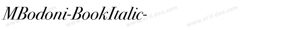 MBodoni-BookItalic字体转换