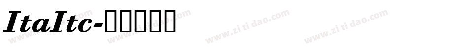ItaItc字体转换