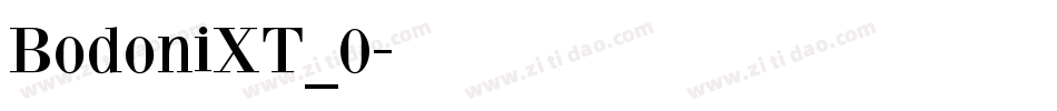 BodoniXT_0字体转换