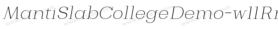 MantiSlabCollegeDemo-w11Rn字体转换