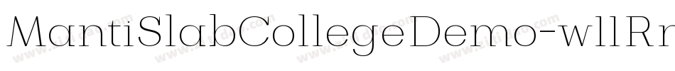 MantiSlabCollegeDemo-w11Rn字体转换