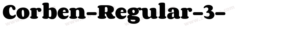 Corben-Regular-3字体转换