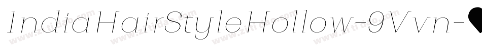IndiaHairStyleHollow-9Vvn字体转换