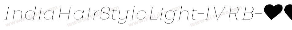 IndiaHairStyleLight-1VRB字体转换