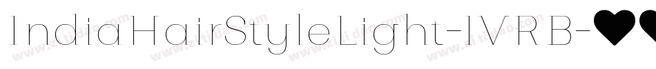 IndiaHairStyleLight-1VRB字体转换
