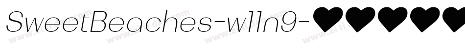 SweetBeaches-w11n9字体转换