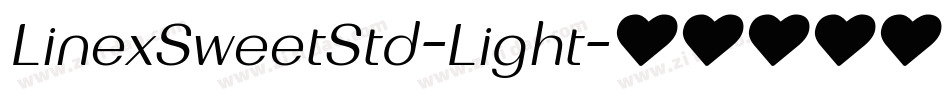 LinexSweetStd-Light字体转换