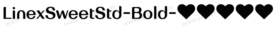 LinexSweetStd-Bold字体转换