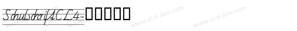 SchulschriftCL4字体转换