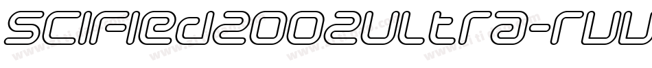 SciFied2002Ultra-rvvB字体转换