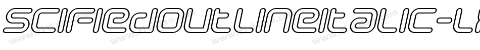 SciFiedOutlineItalic-lxxD字体转换