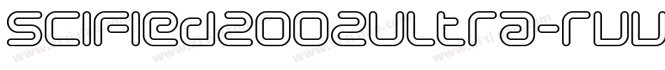 SciFied2002Ultra-rvvB字体转换