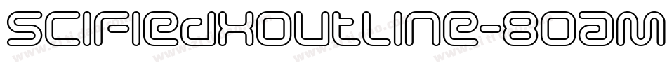 SciFiedXOutline-8OaM字体转换