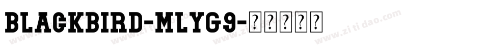 Blackbird-mLYg9字体转换