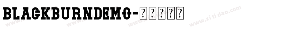 Blackburndemo字体转换