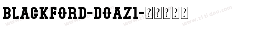 Blackford-DOaz1字体转换