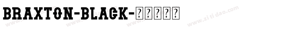 Braxton-Black字体转换