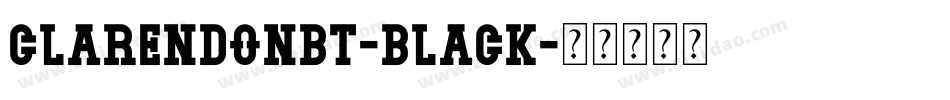 ClarendonBT-Black字体转换