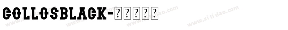 CollosBlack字体转换