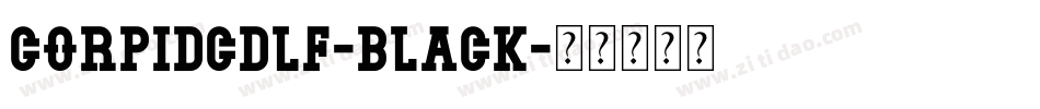 CorpidCdLF-Black字体转换