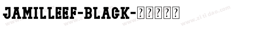 JamilleEF-Black字体转换