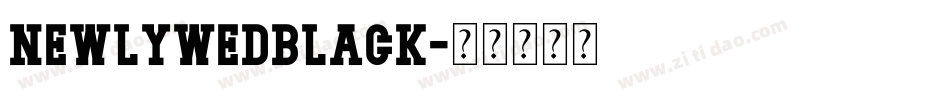 NewlywedBlack字体转换