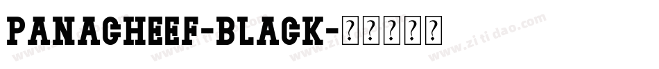 PanacheEF-Black字体转换