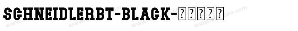 SchneidlerBT-Black字体转换