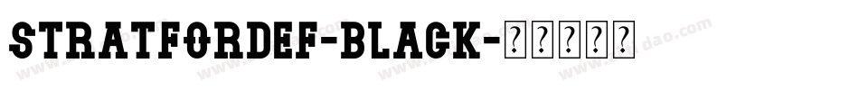 StratfordEF-Black字体转换