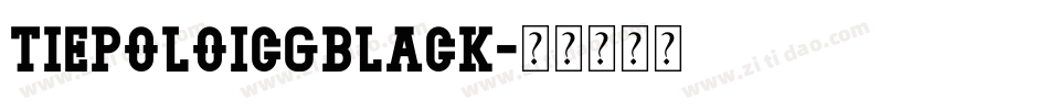TiepoloICGBlack字体转换