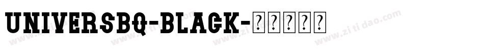 UniversBQ-Black字体转换