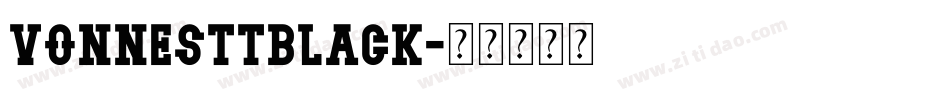 VonnesTTBlack字体转换