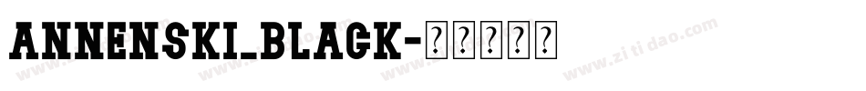 annenski_black字体转换