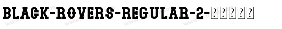black-rovers-regular-2字体转换