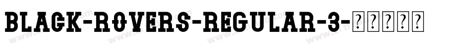 black-rovers-regular-3字体转换