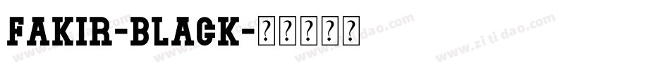 fakir-black字体转换