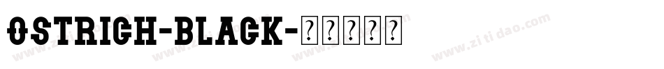 ostrich-black字体转换