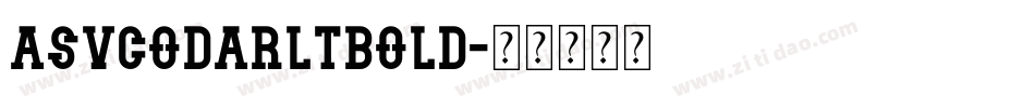 ASVCodarLTBold字体转换