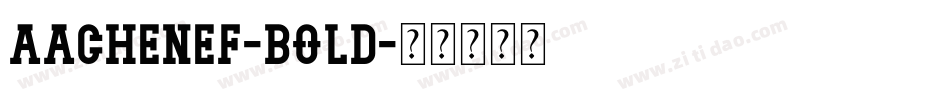 AachenEF-Bold字体转换