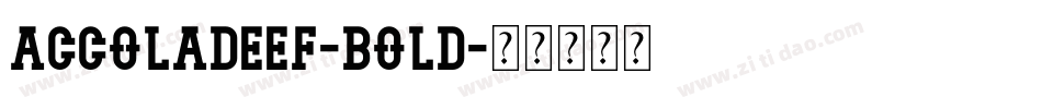 AccoladeEF-Bold字体转换