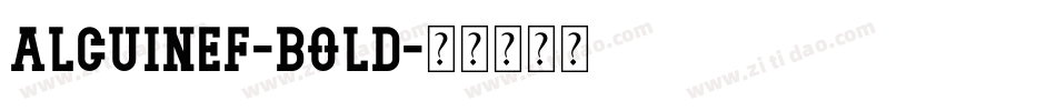 AlcuinEF-Bold字体转换