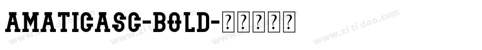 AmaticaSC-Bold字体转换