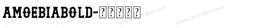 AmoebiaBold字体转换