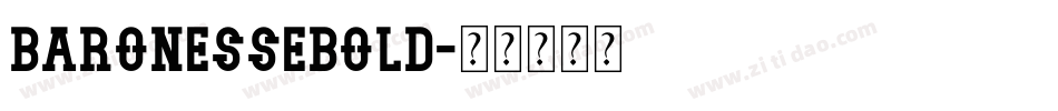 BaronesseBold字体转换