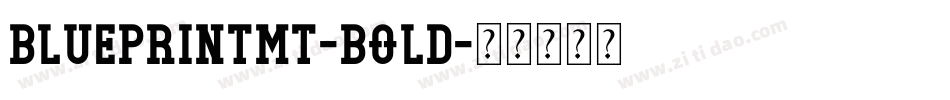 BlueprintMT-Bold字体转换
